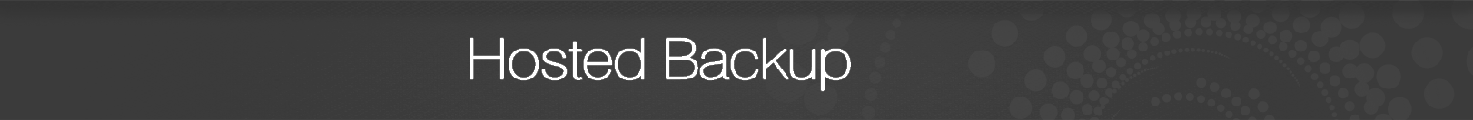 Hosted Backup